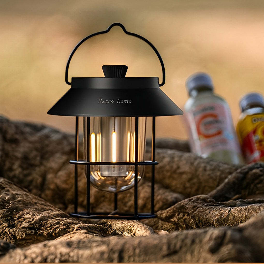 USB Rechargeable Dimmable LED Hanging Stand Portable Outdoor Lanterns-Lighom