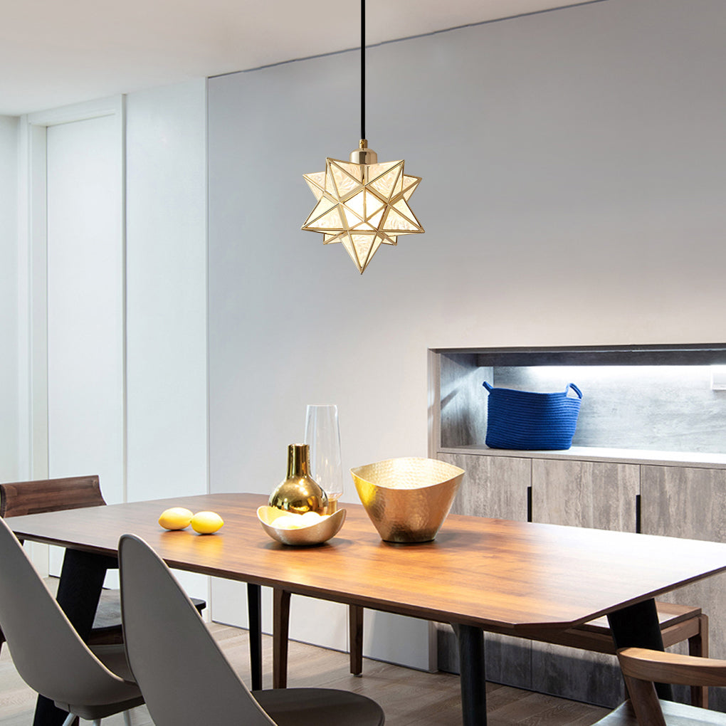 Five-Pointed Star Dimmable Modern Pendant