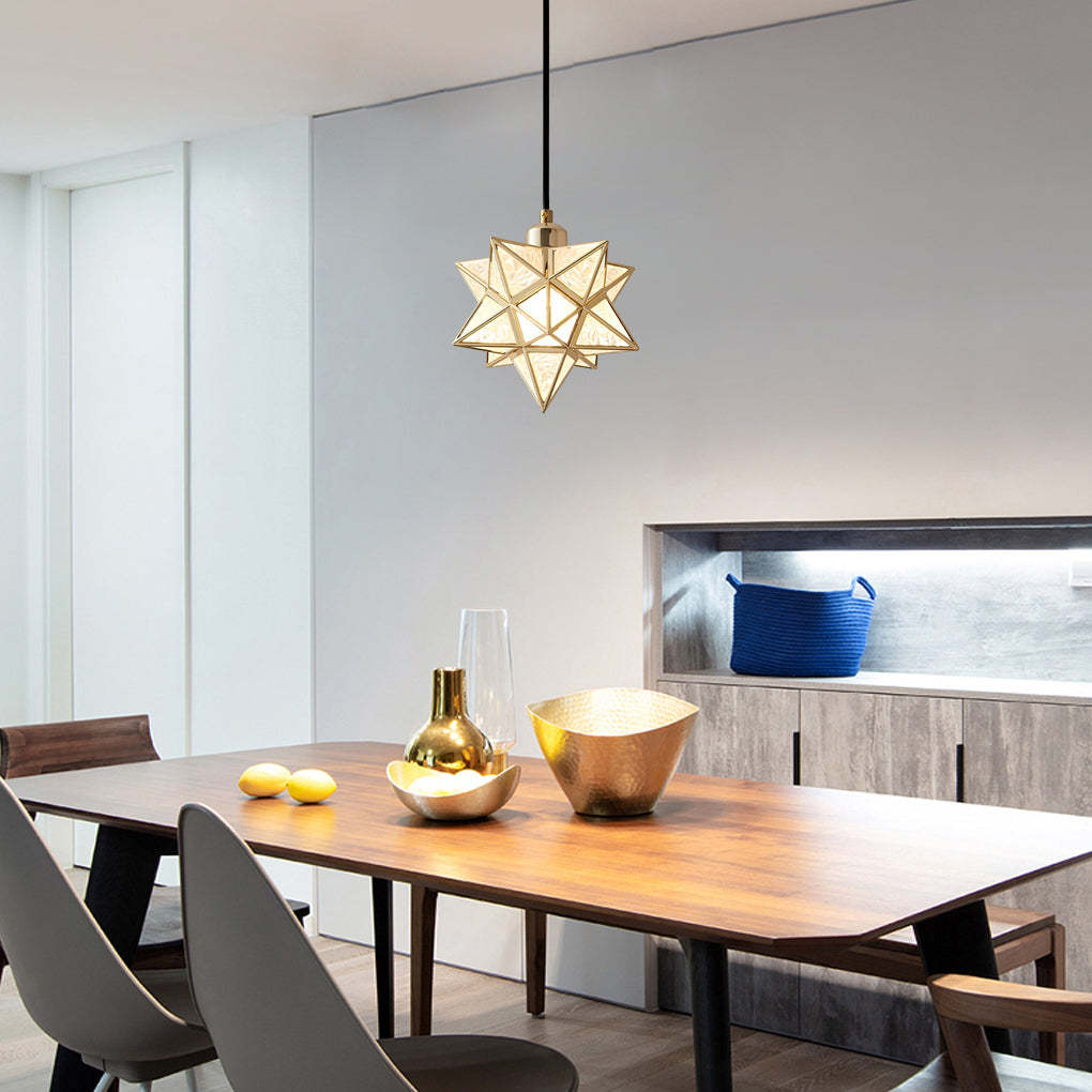 Five-Pointed Star Dimmable Modern Pendant