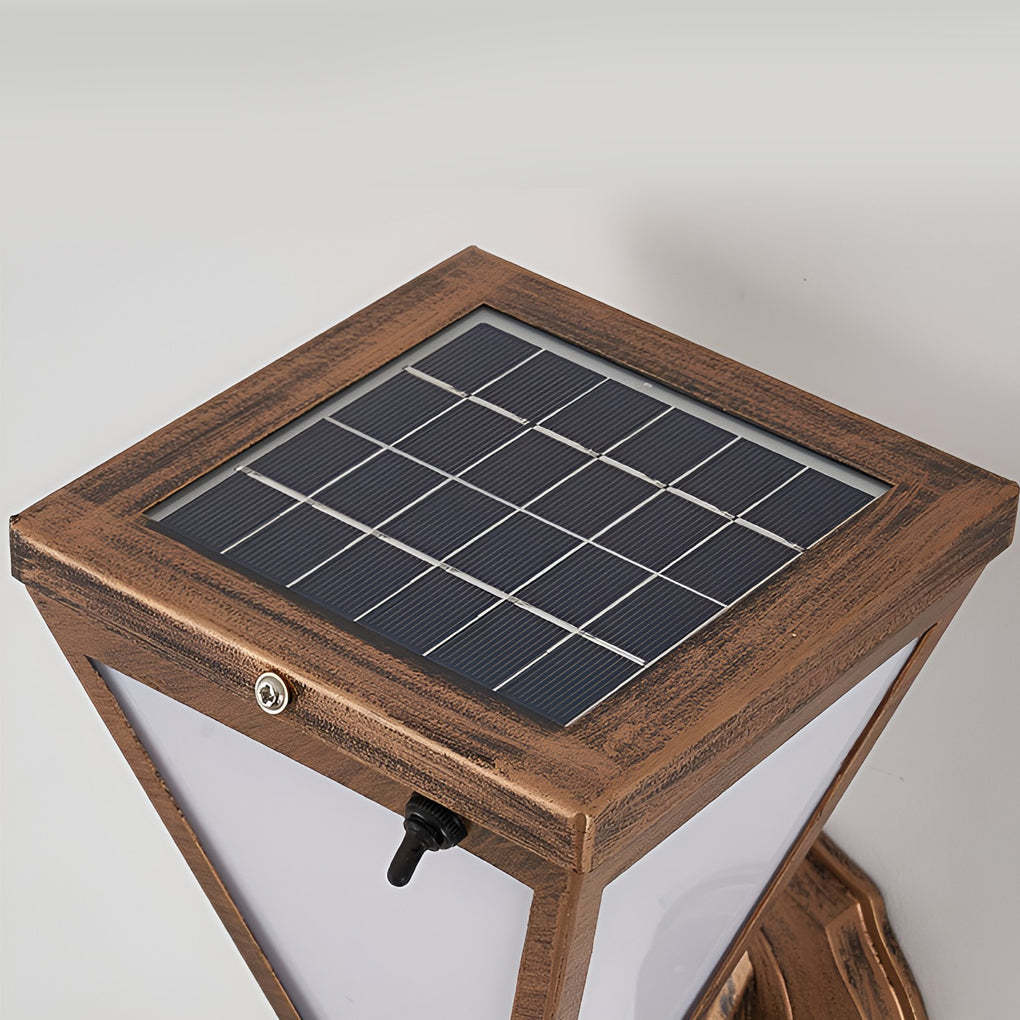 Industrial Tapered Dimmable Plug-In Solar LED Wall Light