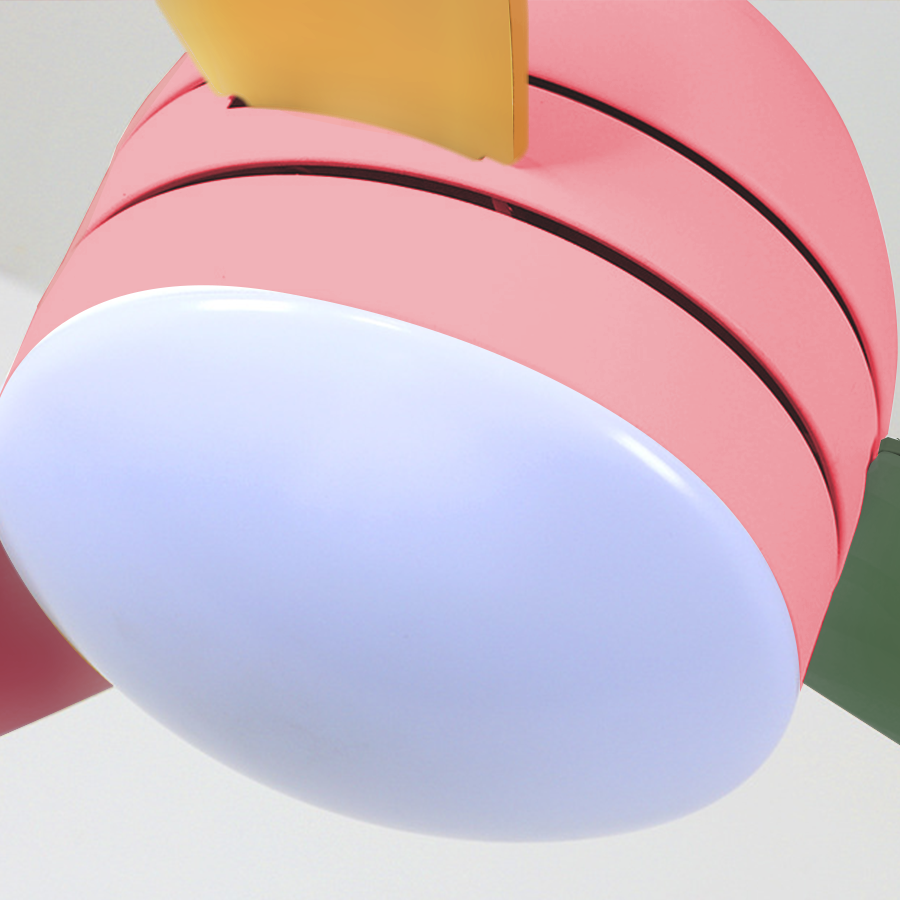 Modern Variable Frequency 6-gear Wind Speed Ultra Silent Kids Ceiling Fan-Lighom