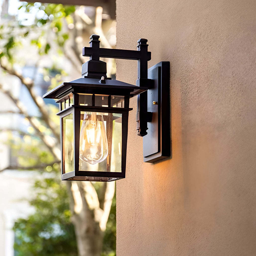 Glass LED Retro Outdoor Wall Sconce