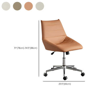 Leather base office chairs in leather metal