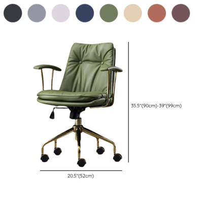 Modish Ergonomic Faux Leather Swivel Office Chair