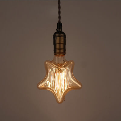 Bronze retro design pendant lighting — Pentagram Shape / 220V-240V (UK/AU)