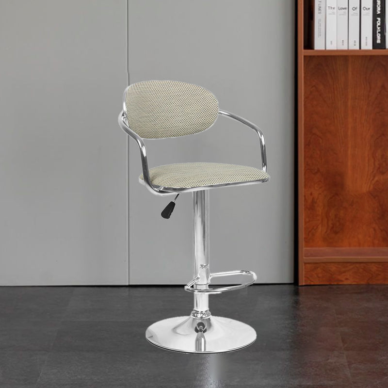 Scandinavian Half Round Wicker Bar Stool