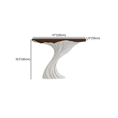 Artistic Rectangular Stump Base Console Table