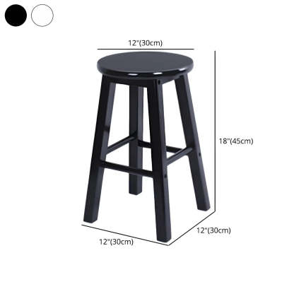 Rustic Round Wood Bar Stool