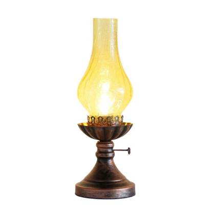 Vintage Antique Kerosene Oil Table Lamp