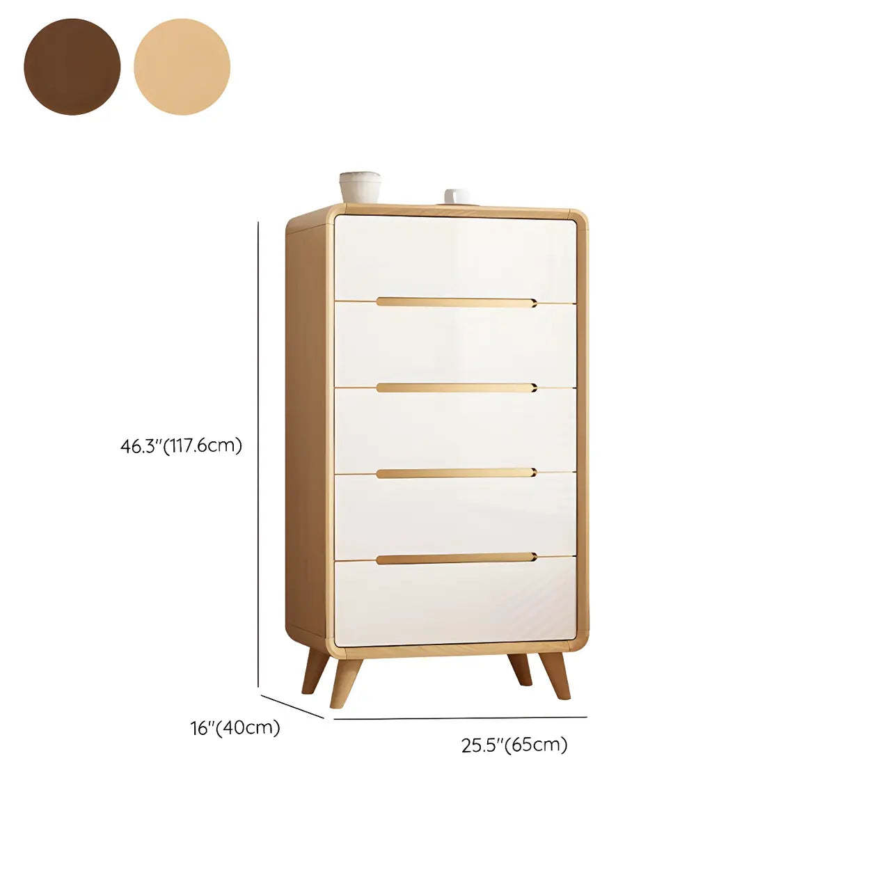 Wood Dresser with Soft-Close Drawers