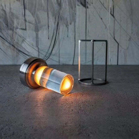 Nordic Vintage Aluminum Acrylic USB Rechargeable Night Light