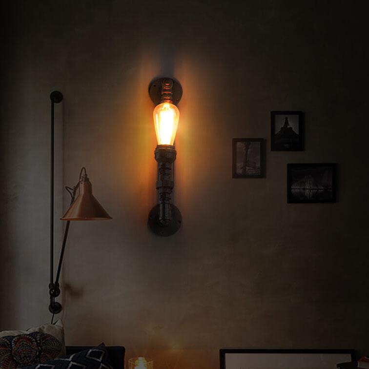 Lighom retro rust black wall sconces — Matte Black / 220V-240V (UK/AU