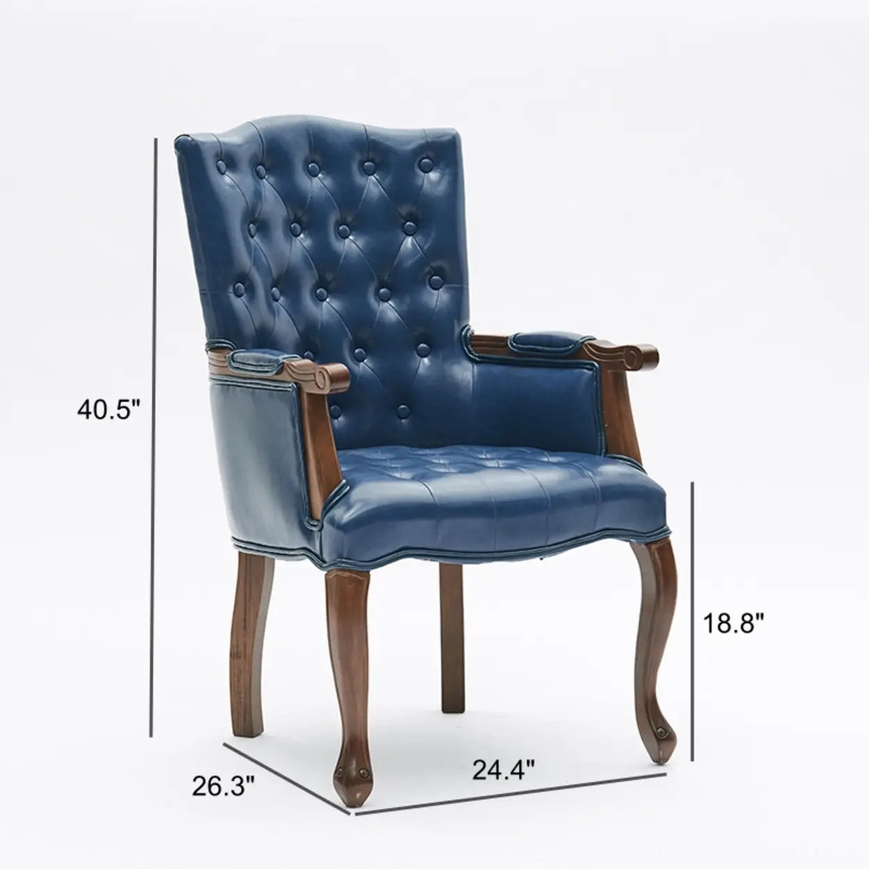 Classic PU Leather Tufted Accent Chair