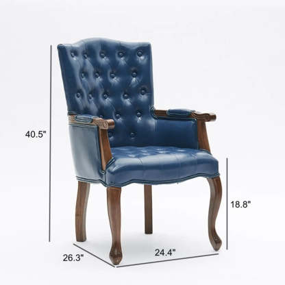 Classic PU Leather Tufted Accent Chair