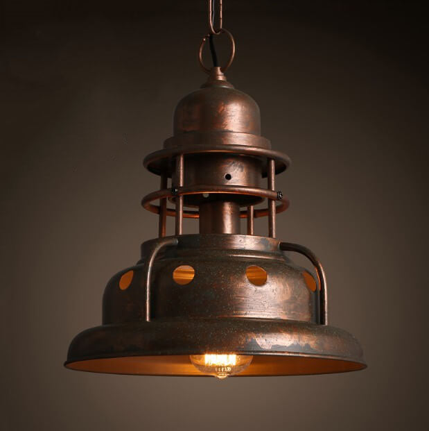 Bronze industrial truncated dome pendant lighting — 220V-240V (UK/AU)