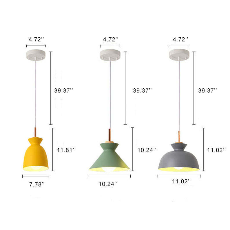 Nordic Macaron Metal Pendant Light