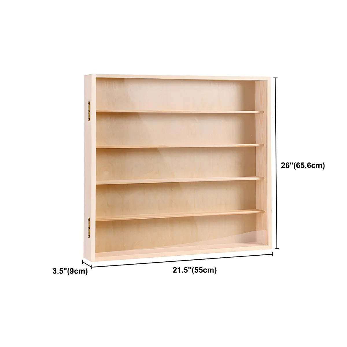 Rectangular Pine Display Cabinet