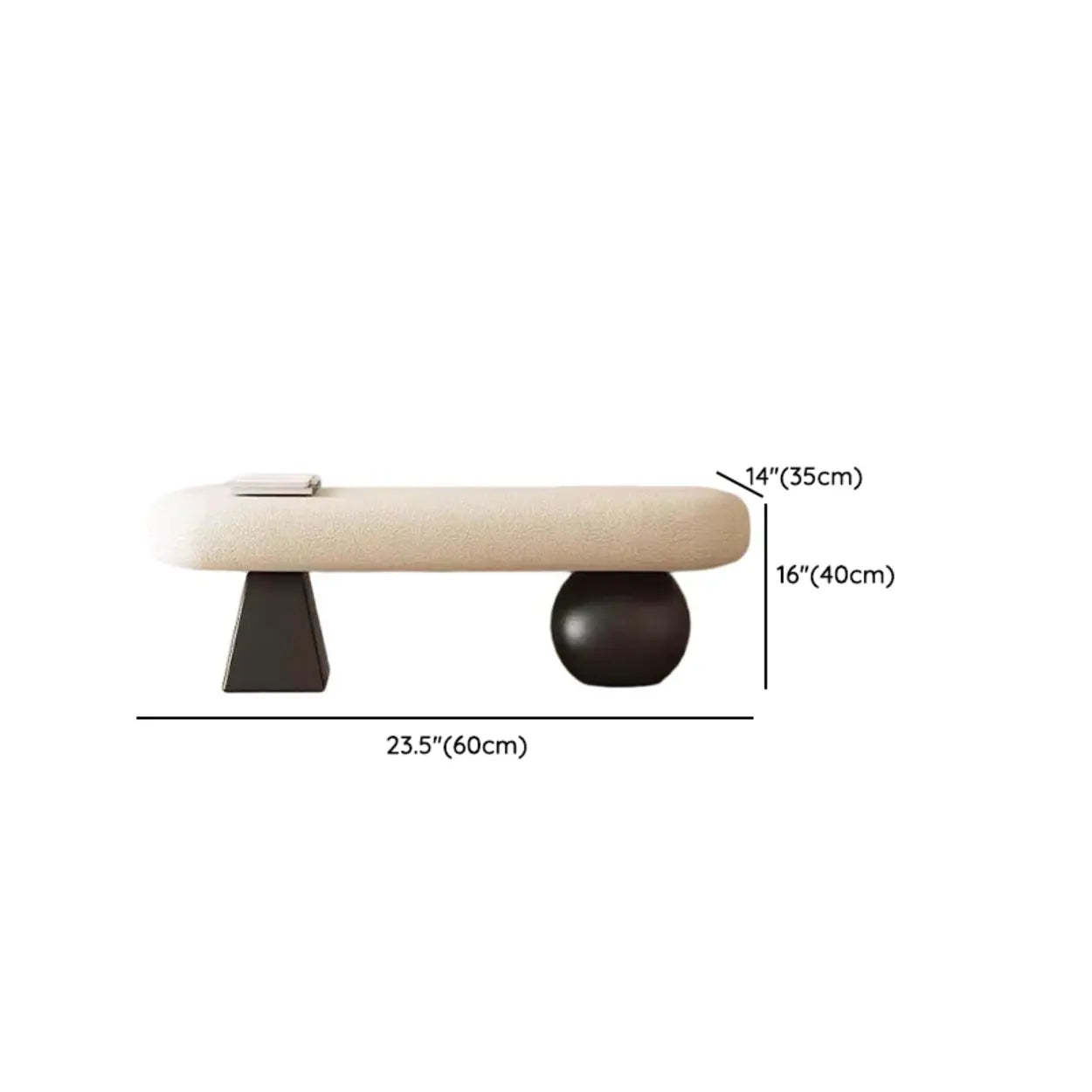 Minimalist Upholstered Living Room Bench