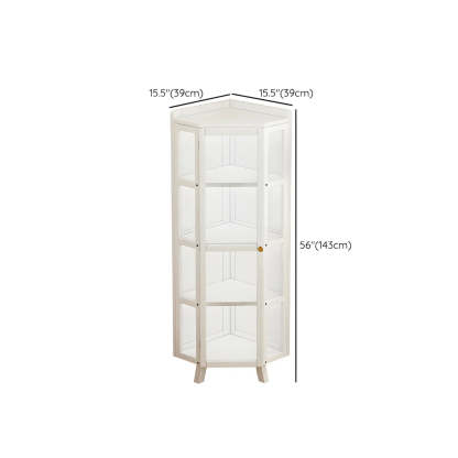 Diamond Bamboo Corner Display Cabinet