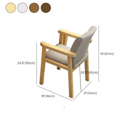 Wood fabric upholstered dining chairs & benches - modern