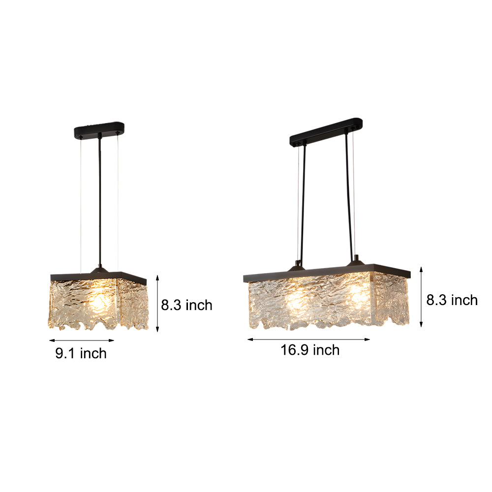Glass Dimmable Dining Chandelier