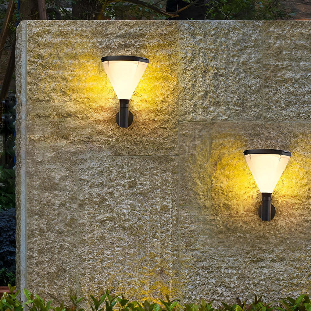 Geometric Waterproof LED Modern Outdoor Plug in Wall Lamp Wall Sconce Lighting-Lighom