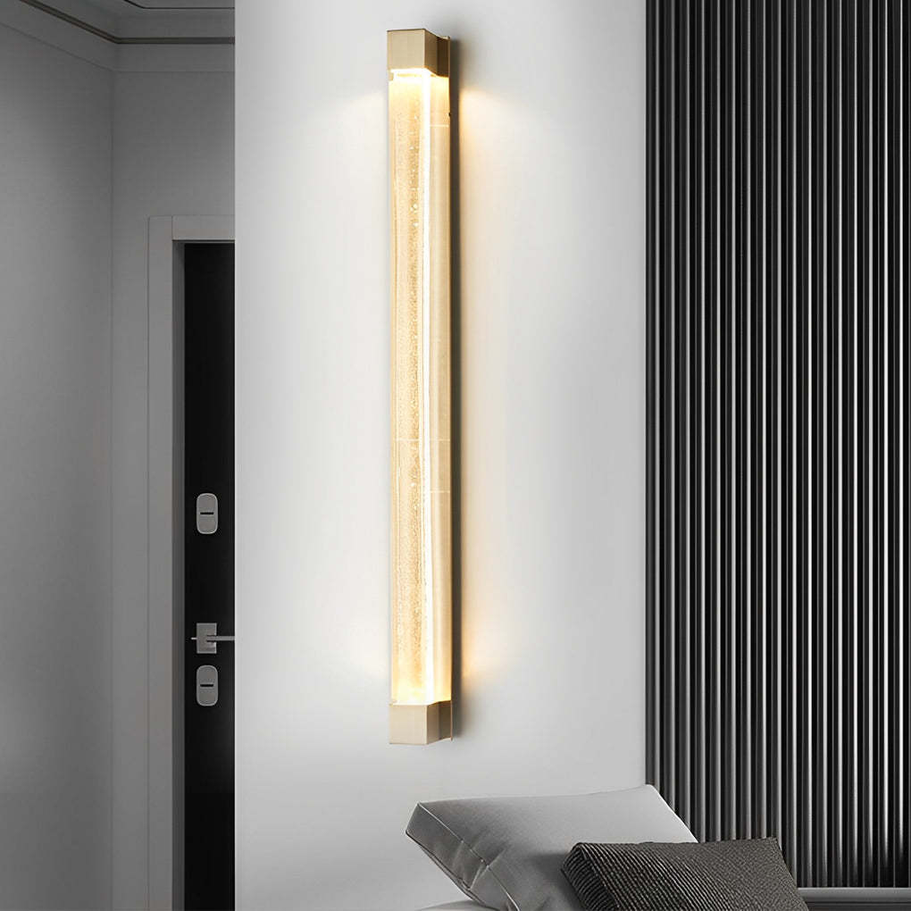 Minimalist Strip Crystal LED Postmodern Wall Lamp Wall Sconce Lighting-Lighom