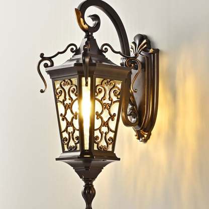 European Palace Outdoor Waterproof Sconce — B / 220V-240V For UK/AU