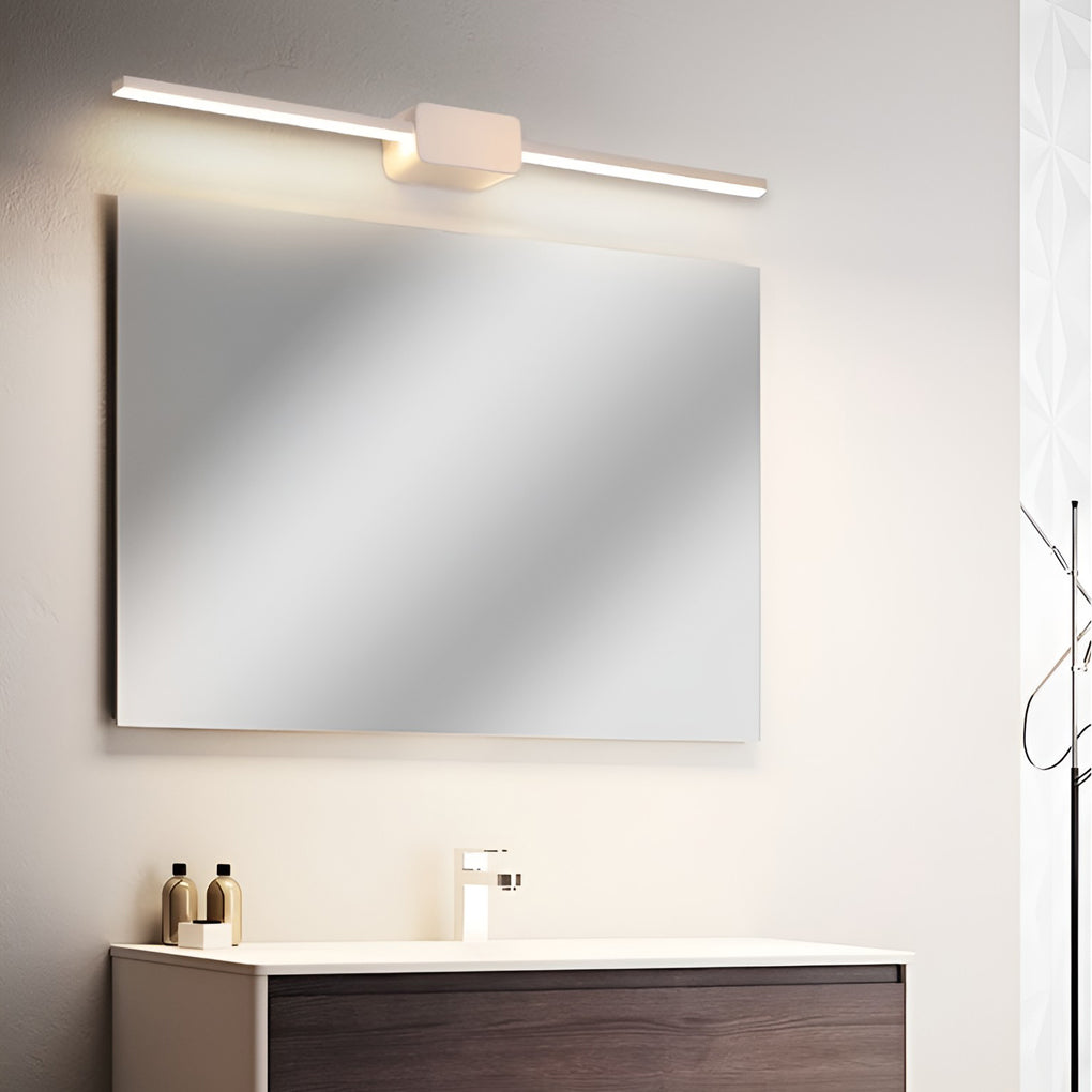 16''/24''/31'' Modern LED Linear Bathroom Vanity Light with Central Box Frame-Lighom