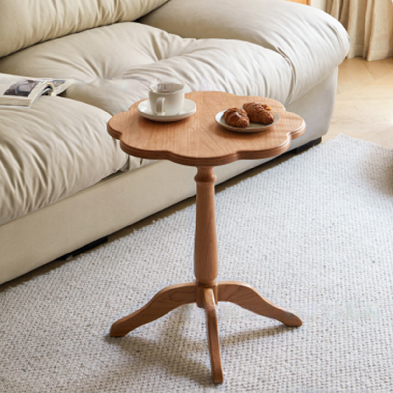Cherry flower wood metal coffee tables for living room