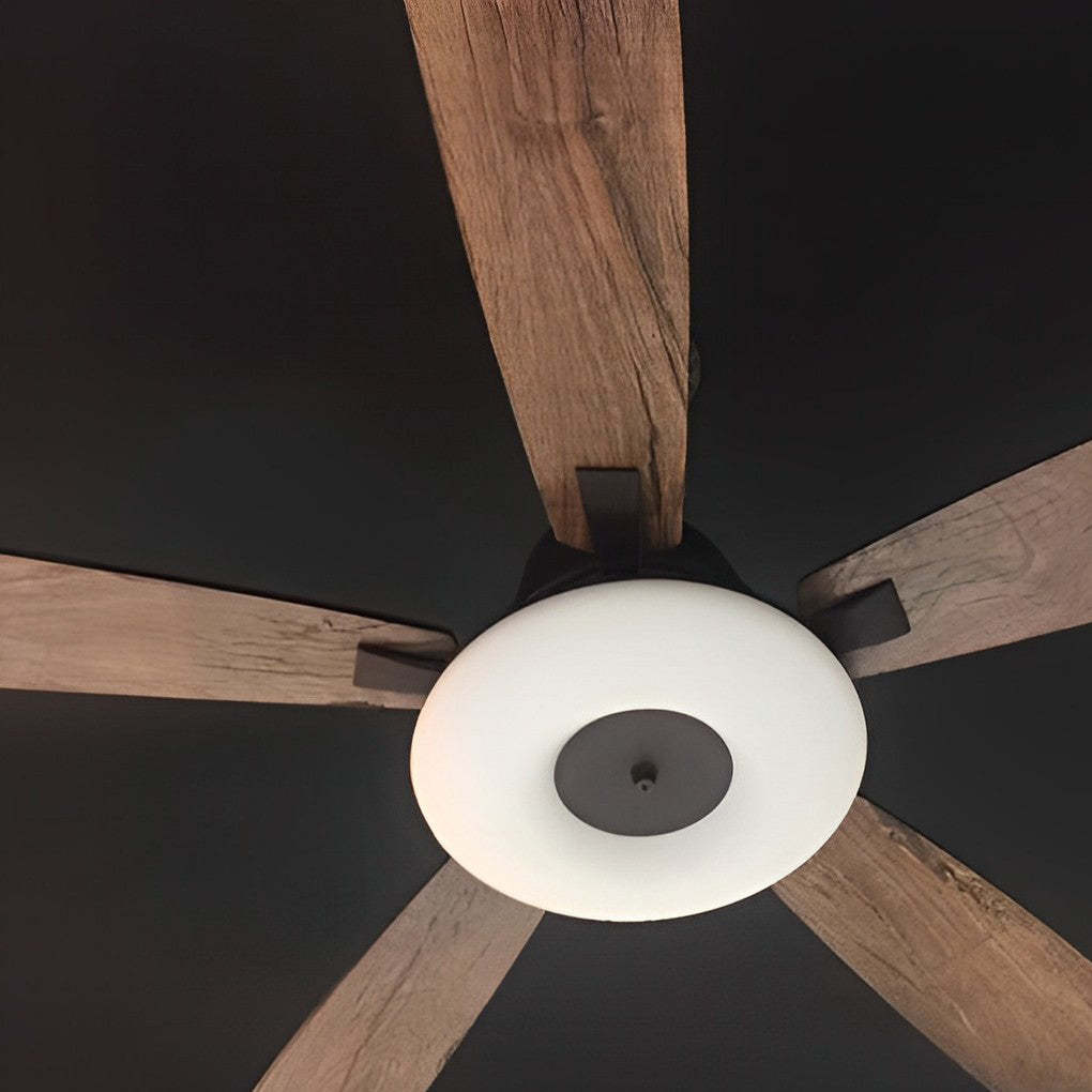 5-Blade Mute Dimmable LED Remote Nordic Fan