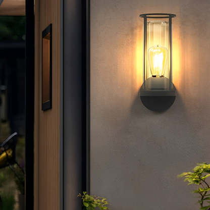 Minimalist Round Waterproof Retro Wall Lamp Outdoor Lawn Lights Path Lights-Lighom