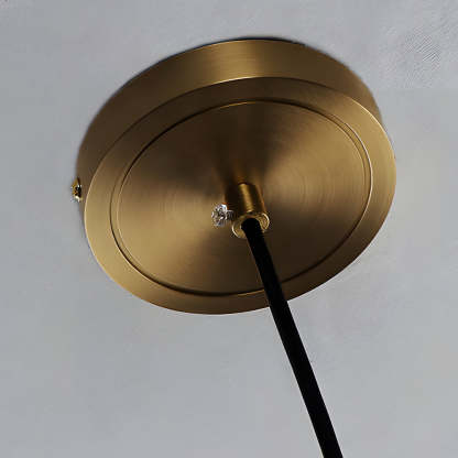 Copper Glass Jar 1-Light Wood Cork Diamond Pendant Light