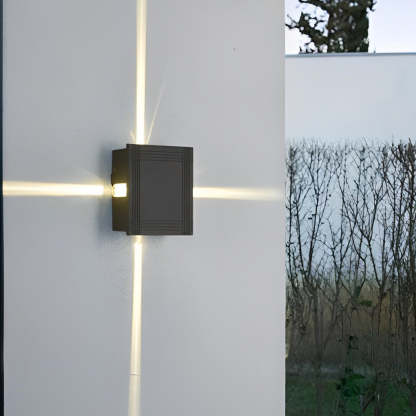 Round Square LED 12W Cross Star Lights Waterproof Modern Wall Lamp-Lighom