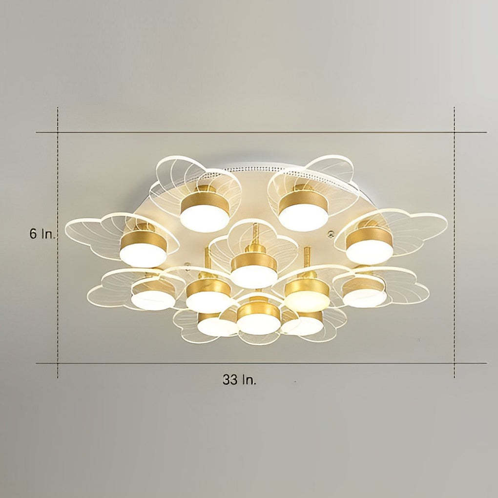 Acrylic Flower LED Nordic Flush Mount