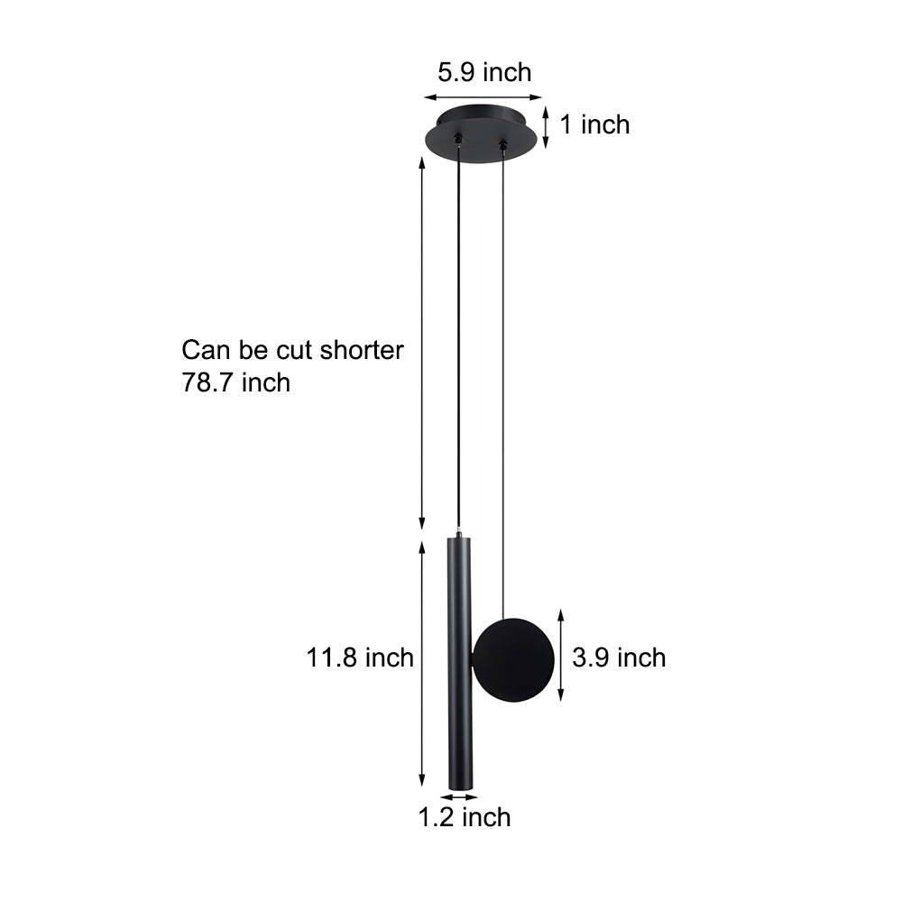 Doi LED Adjustable Tube Spotlight Pendant