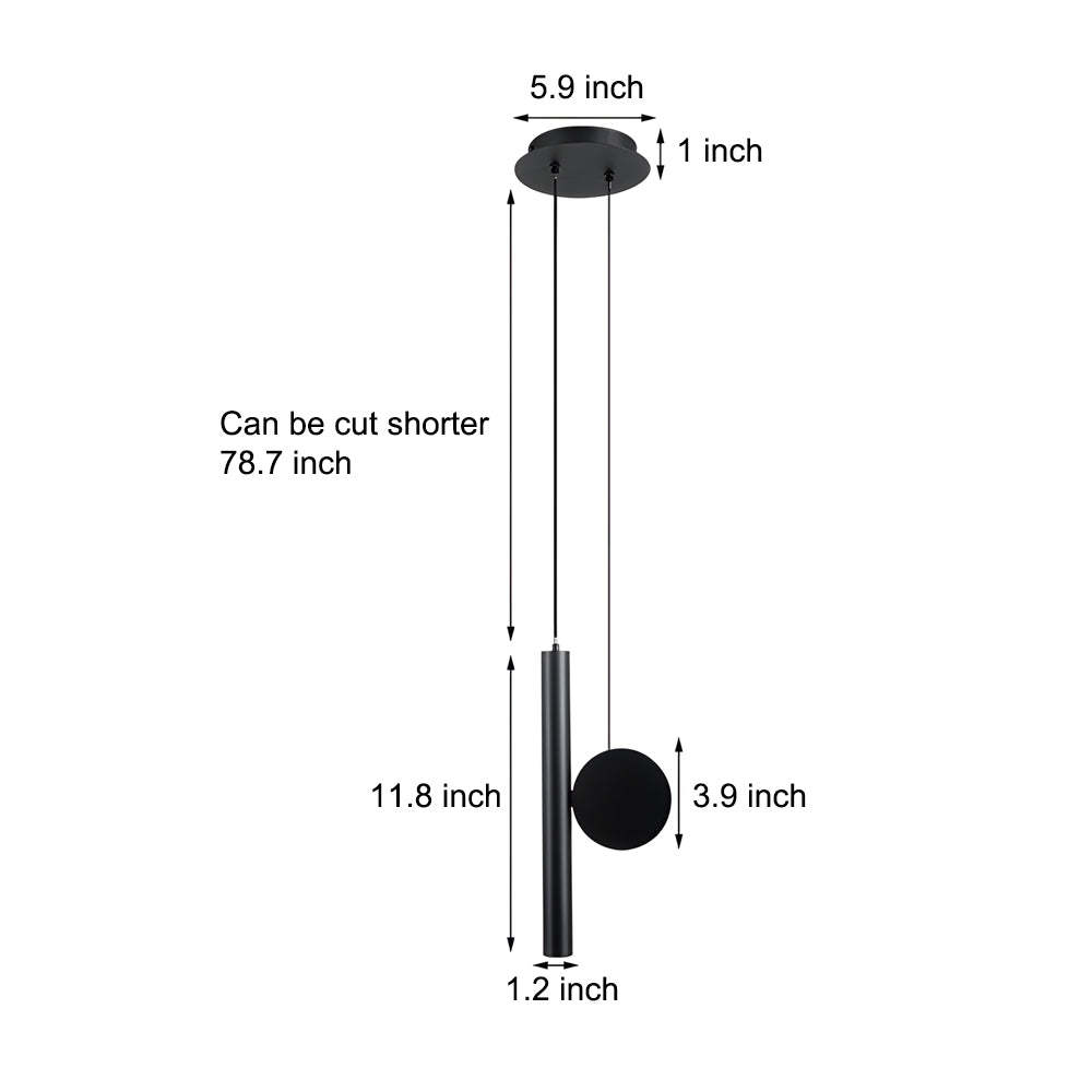 Doi LED Adjustable Tube Spotlight Pendant