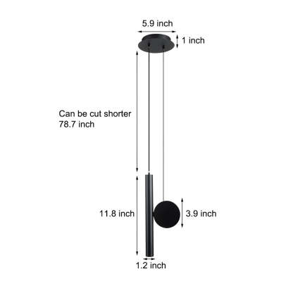 Doi LED Adjustable Tube Spotlight Pendant