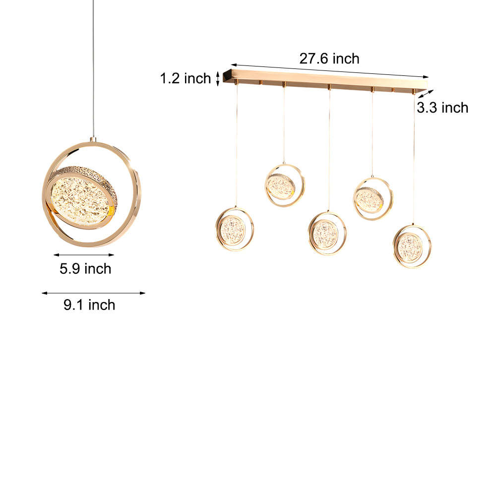 Rotating Acrylic Dimmable Modern Pendant Light