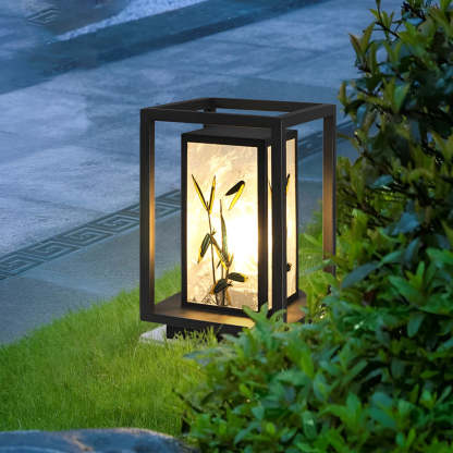 Artistic Solar LED Path Lights with Landscape Pattern-Lighom