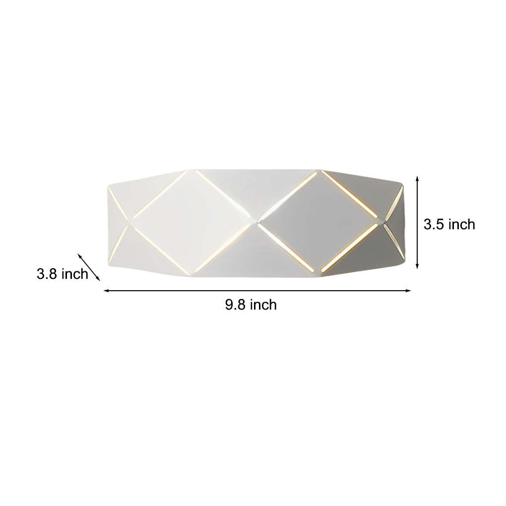 Minimalist Creative Geometric Iron Acrylic Modern Wall Lights Wall Lamp-Lighom