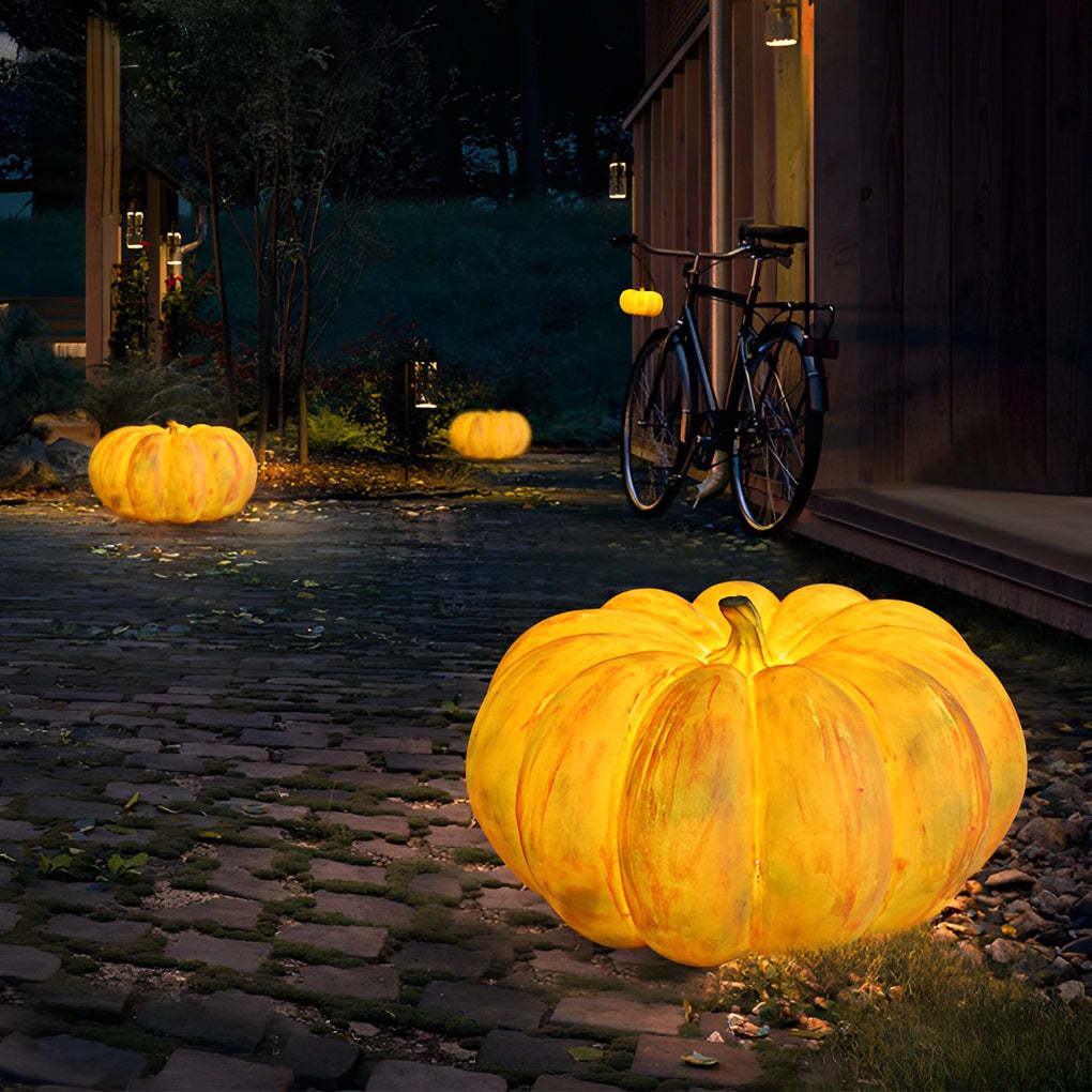 Portable Resin Pumpkin LED Waterproof USB Chargeable Outdoor Lights-Lighom
