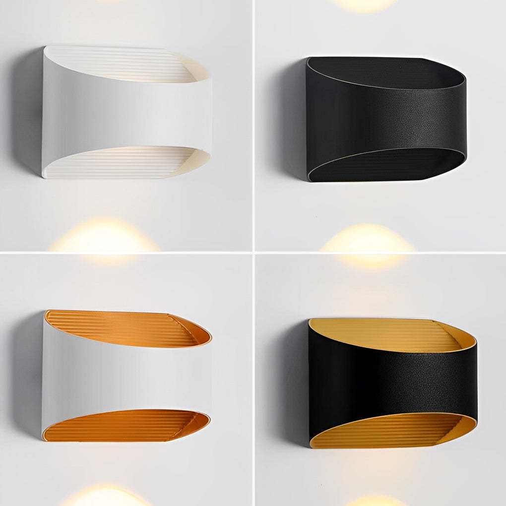 Unique Up and Down Lighting LED Waterproof Modern Exterior Wall Lights-Lighom