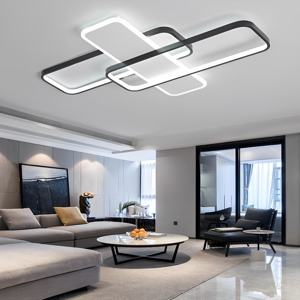 Overlapping Stepless Dimming Nordic Ceiling