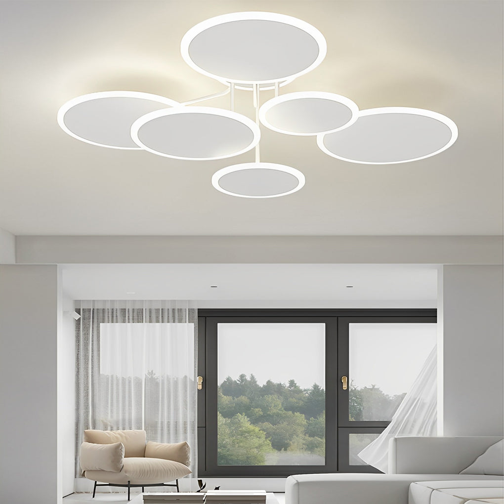 Dimming Matte White Nordic Ceiling Light