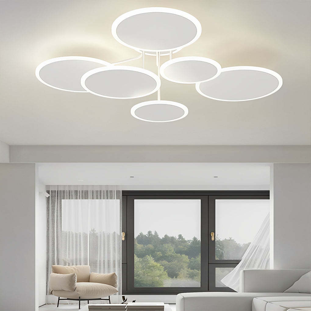 Dimming Matte White Nordic Ceiling Light