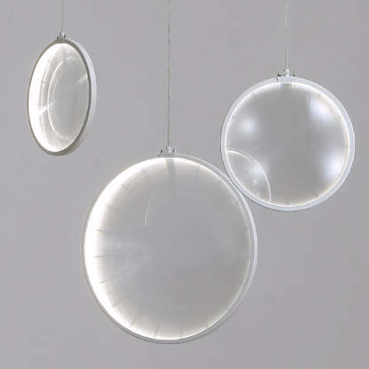 White Focus LED Chandelier