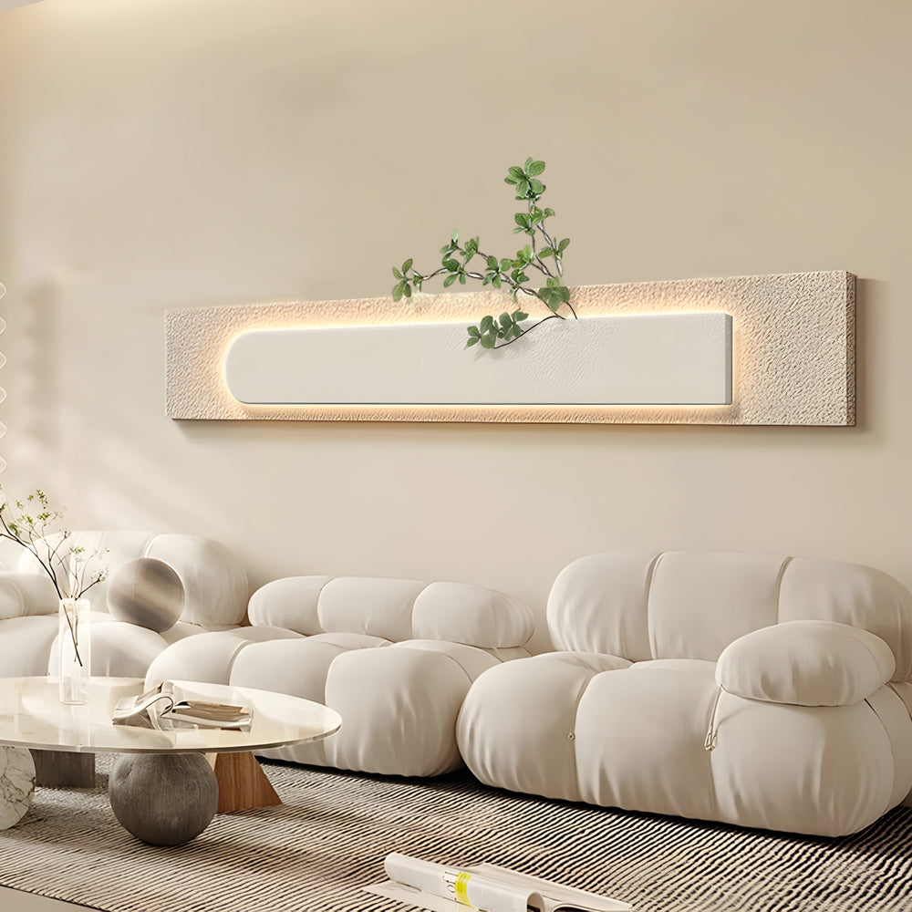 Rectangular Three-Dimensional Sandstone USB Remote LED Wall Lamp Painting-Lighom