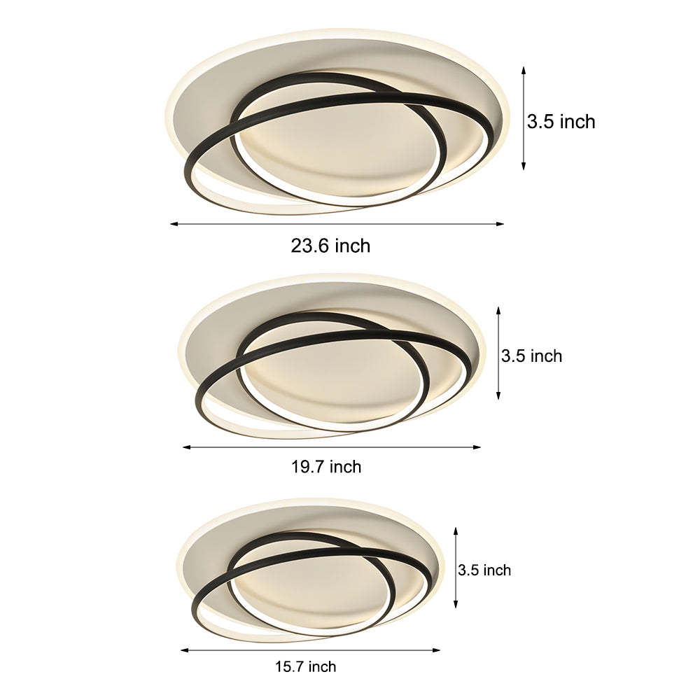 Round Ring Dimmable Nordic LED Ceiling Light