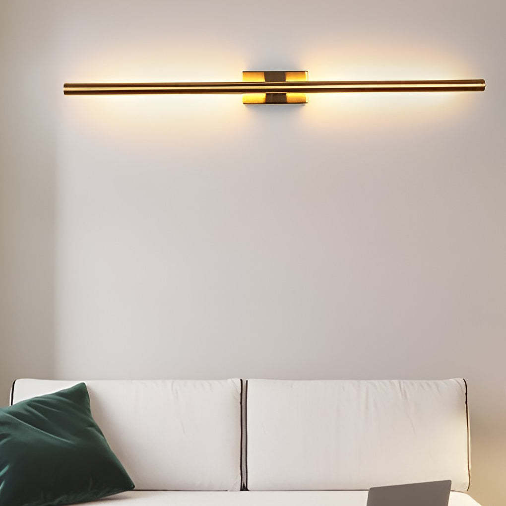 Electroplated Metal Strip LED Modern Wall Sconce Lighting Wall Lamp-Lighom